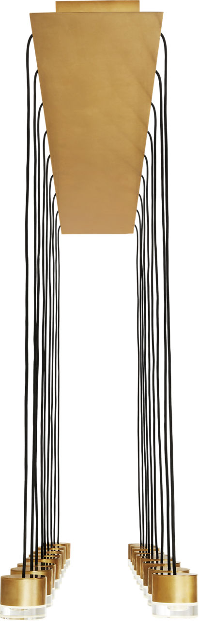 Gable 18 Light Chandelier 18 Light Natural Brass 3000K 90 CRI integrated led 90 cri 3000k