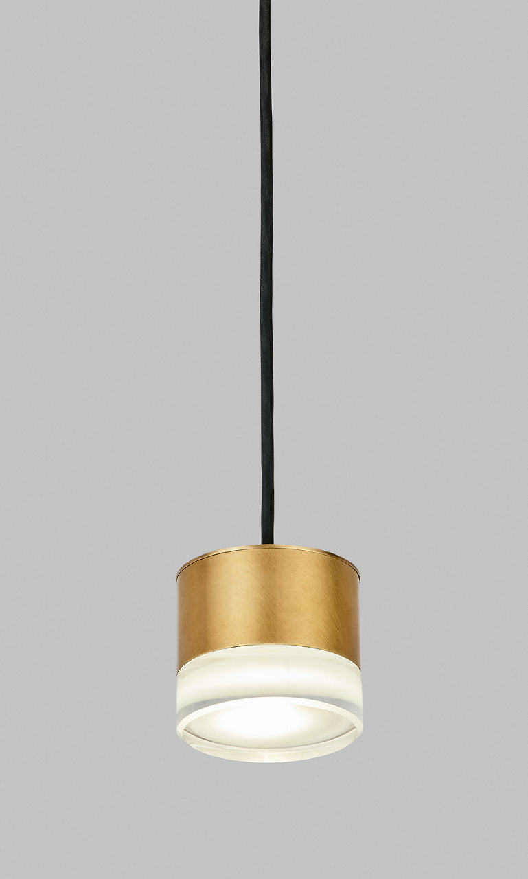 Gable 1 Light Pendant 1 Light Natural Brass 3000K 90 CRI integrated led 90 cri 3000k 120v-277v unv