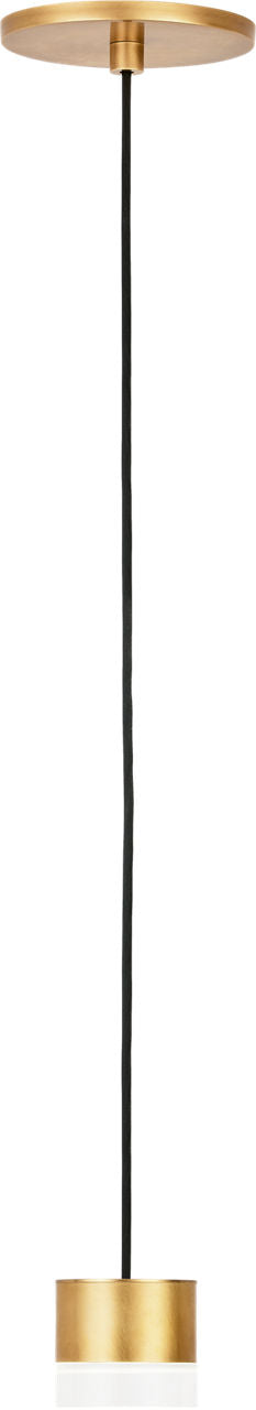 Gable 1 Light Pendant 1 Light Natural Brass 3000K 90 CRI integrated led 90 cri 3000k 120v-277v unv
