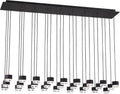 Gable 27 Light Chandelier 27 Light Nightshade Black 3000K 90 CRI integrated led 90 cri 3000k
