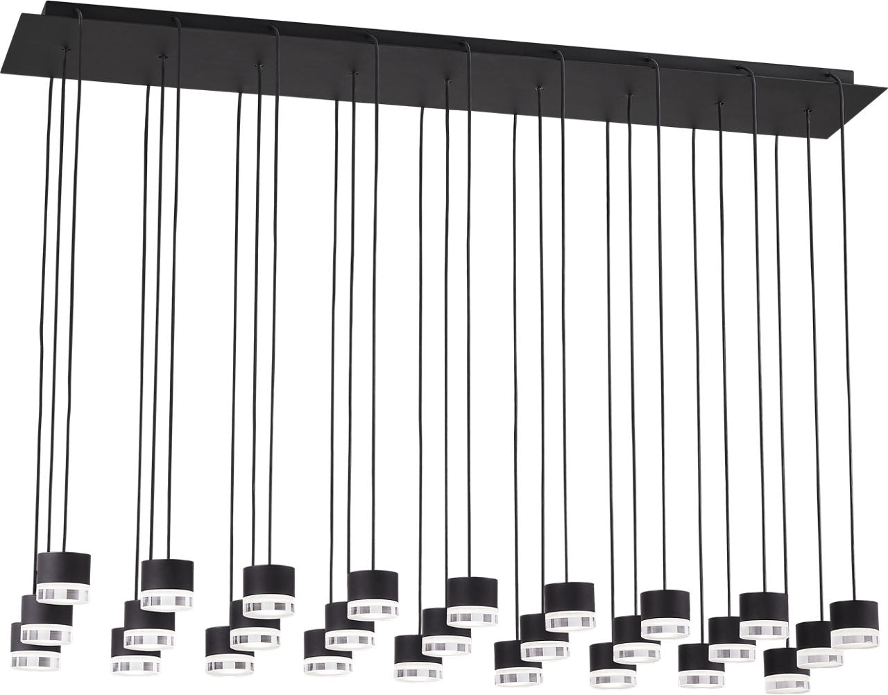 Gable 27 Light Chandelier 27 Light Nightshade Black 3000K 90 CRI integrated led 90 cri 3000k