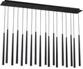 Pylon 18 Light Chandelier Nightshade Black Integrated LED 3000K 90 CRI 277V