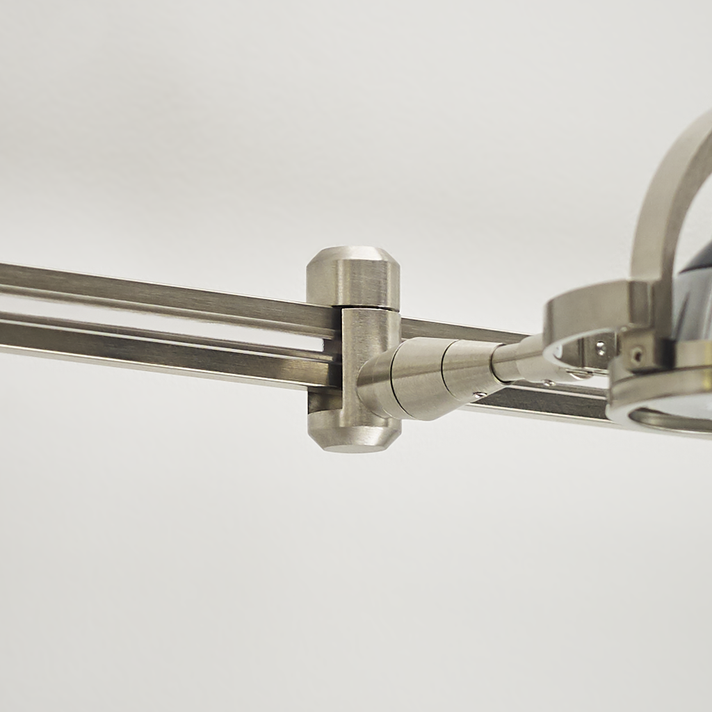 Wall MonoRail FreeJack Connector satin nickel