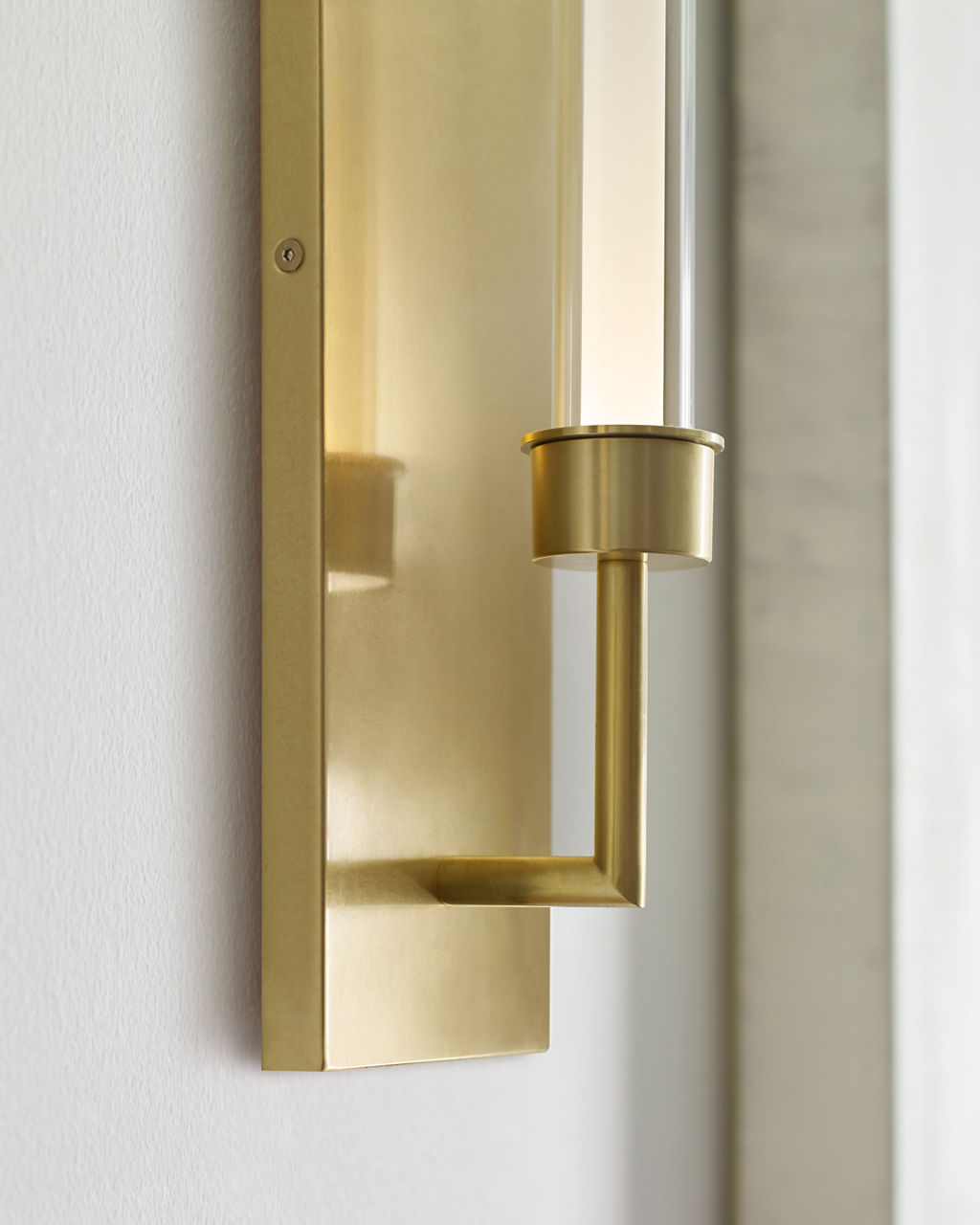 Linger Wall 1 Light Natural Brass 3000K 90 CRI integrated led 90 cri 3000k 120v (t24)