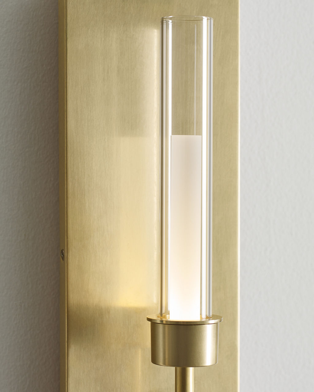 Linger Wall 1 Light Natural Brass 3000K 90 CRI integrated led 90 cri 3000k 120v (t24)