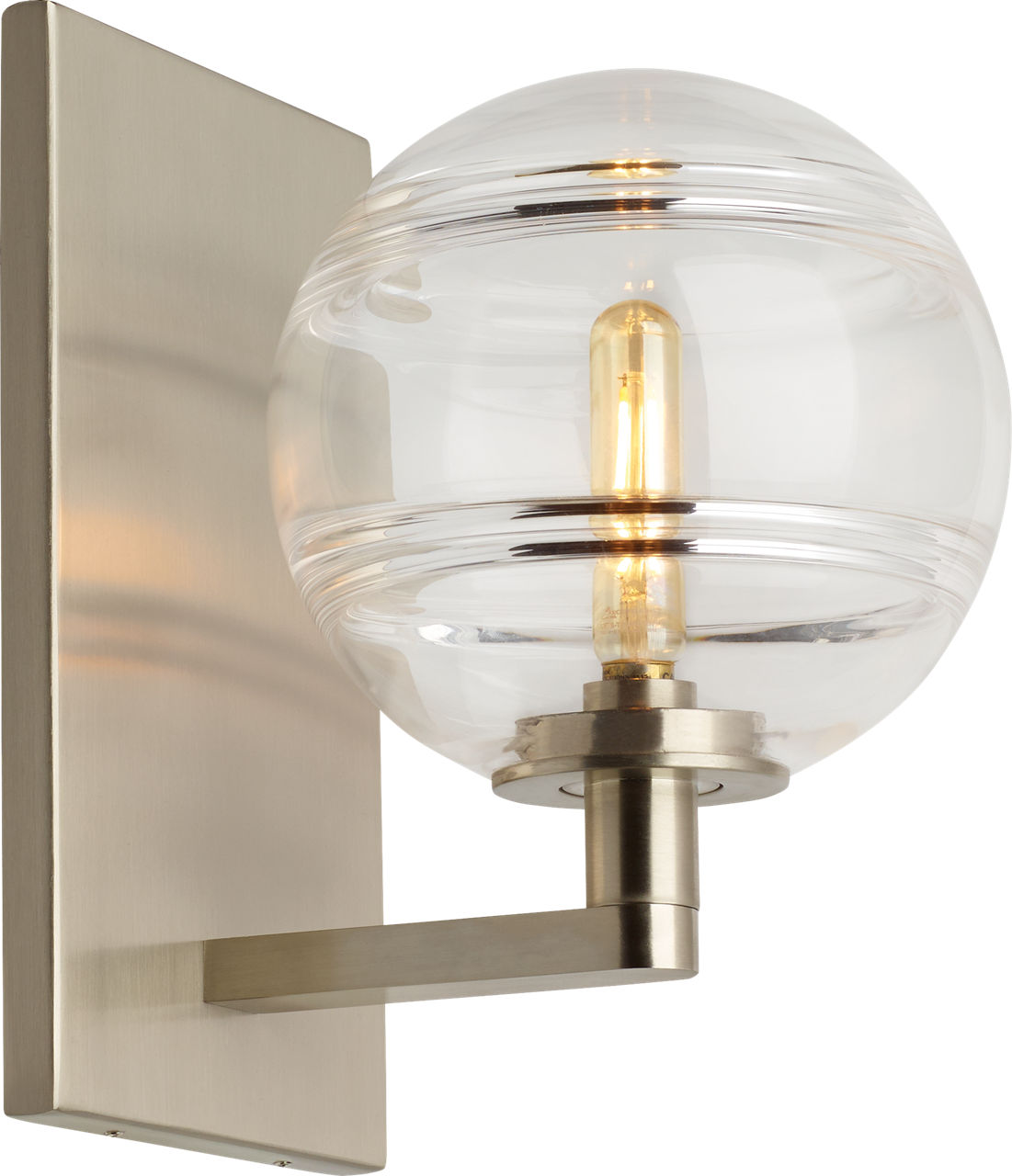 Sedona Wall Clear Satin Nickel T6 LED 2700K 90 CRI 120V