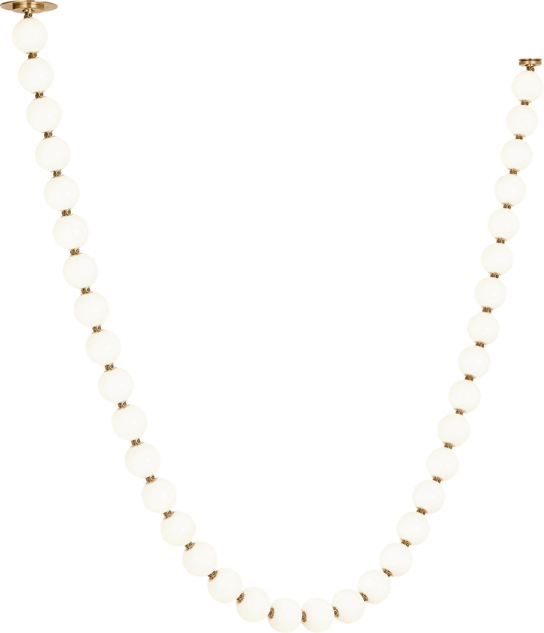 Perle 108 Chandelier | Natural Brass 2700K Remote 120V