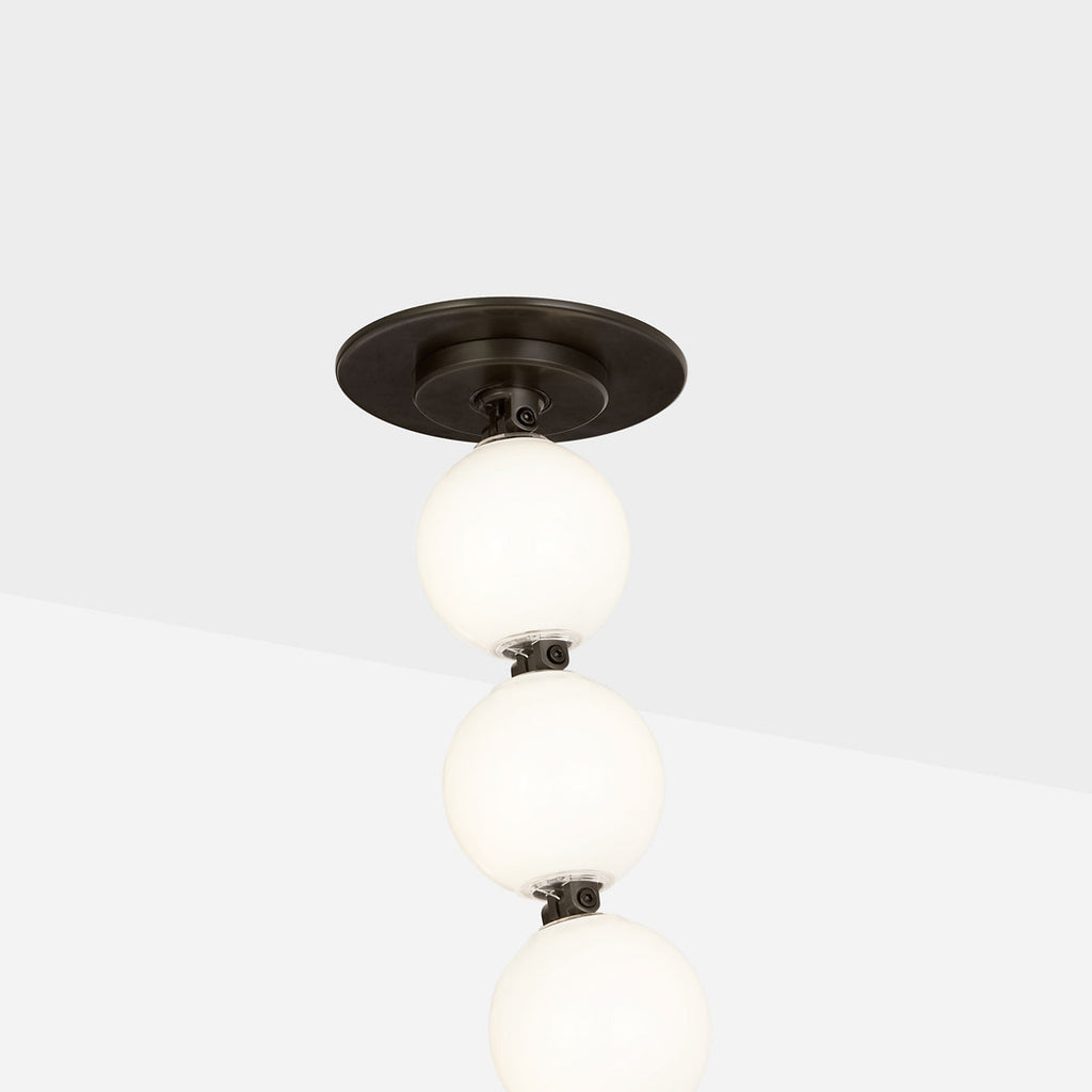 Perle 240 Chandelier | Dark Bronze 3000K Remote 120V