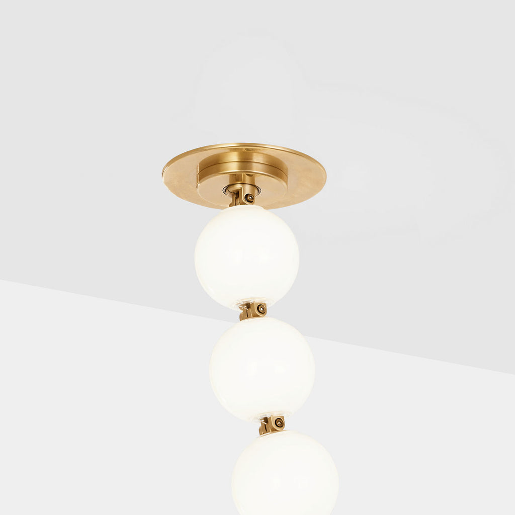 Perle 240 Chandelier | Natural Brass 3000K Surface 120V-277V Universal