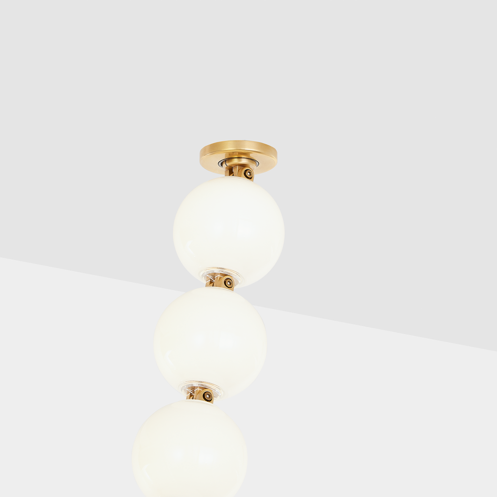 Perle 240 Chandelier | Natural Brass 2700K Surface 120V-277V Universal