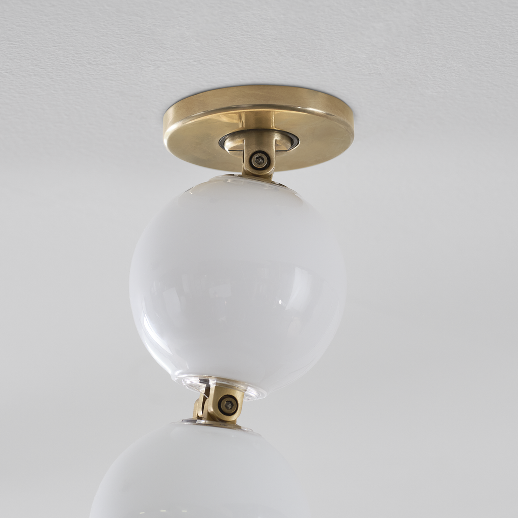 Perle 240 Chandelier | Natural Brass 2700K Remote 120V