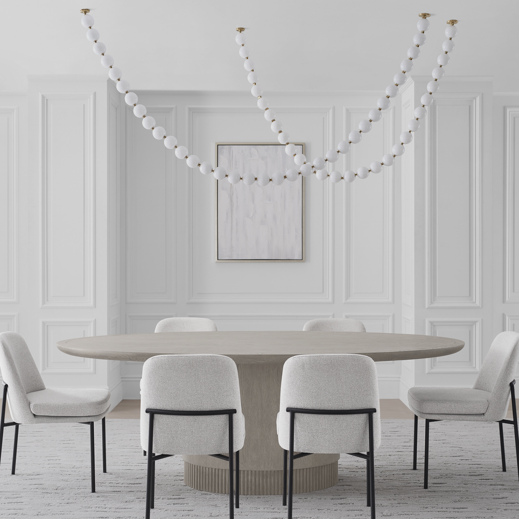 Perle 240 Chandelier | Natural Brass 2700K Remote 120V