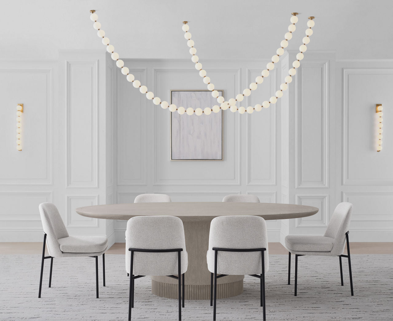 Perle 240 Chandelier | Natural Brass 2700K Remote 277V