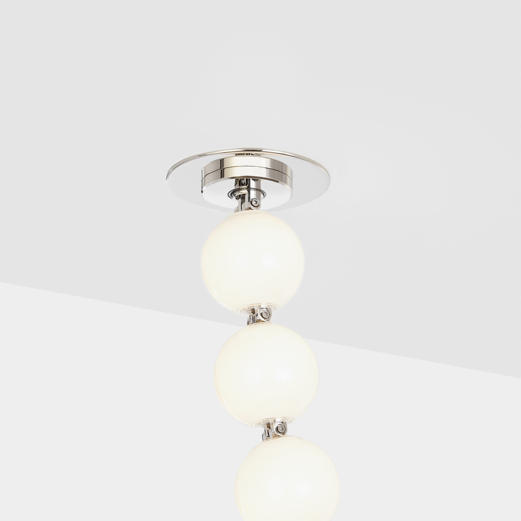 Perle 240 Chandelier | Polished Nickel 2700K Surface 120V-277V Universal