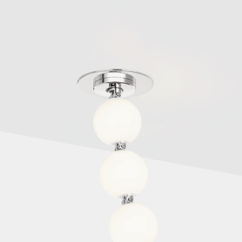 Perle 240 Chandelier | Polished Nickel 2700K Remote 120V