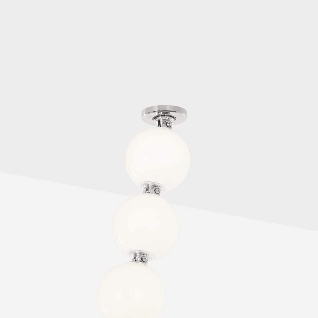 Perle 240 Chandelier | Polished Nickel 2700K Remote 120V