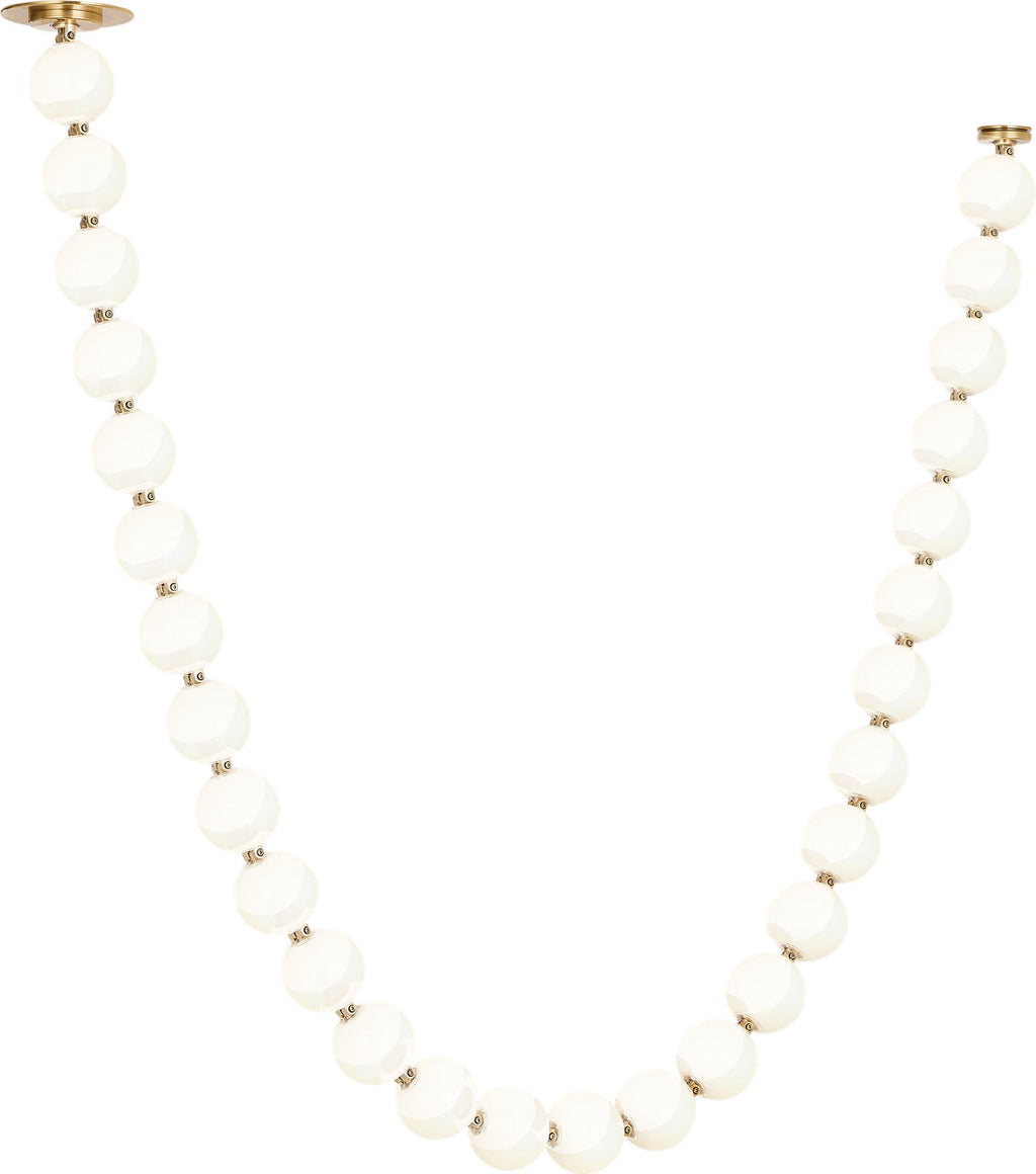 Perle 84 Chandelier | Natural Brass 3000K Remote 120V