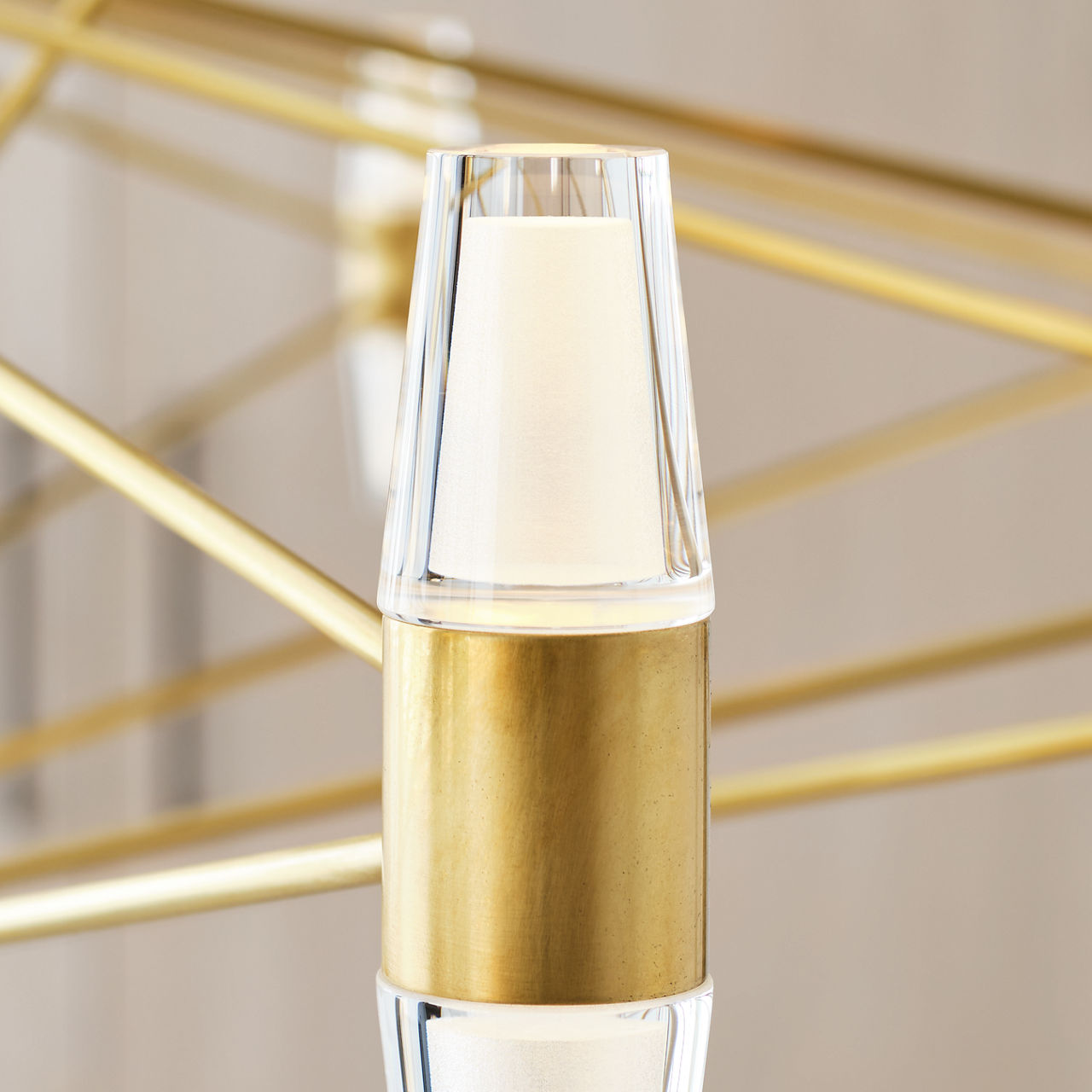 Lassell Three Tier Tall X-Large Chandelier | Natural Brass 2700K 120V