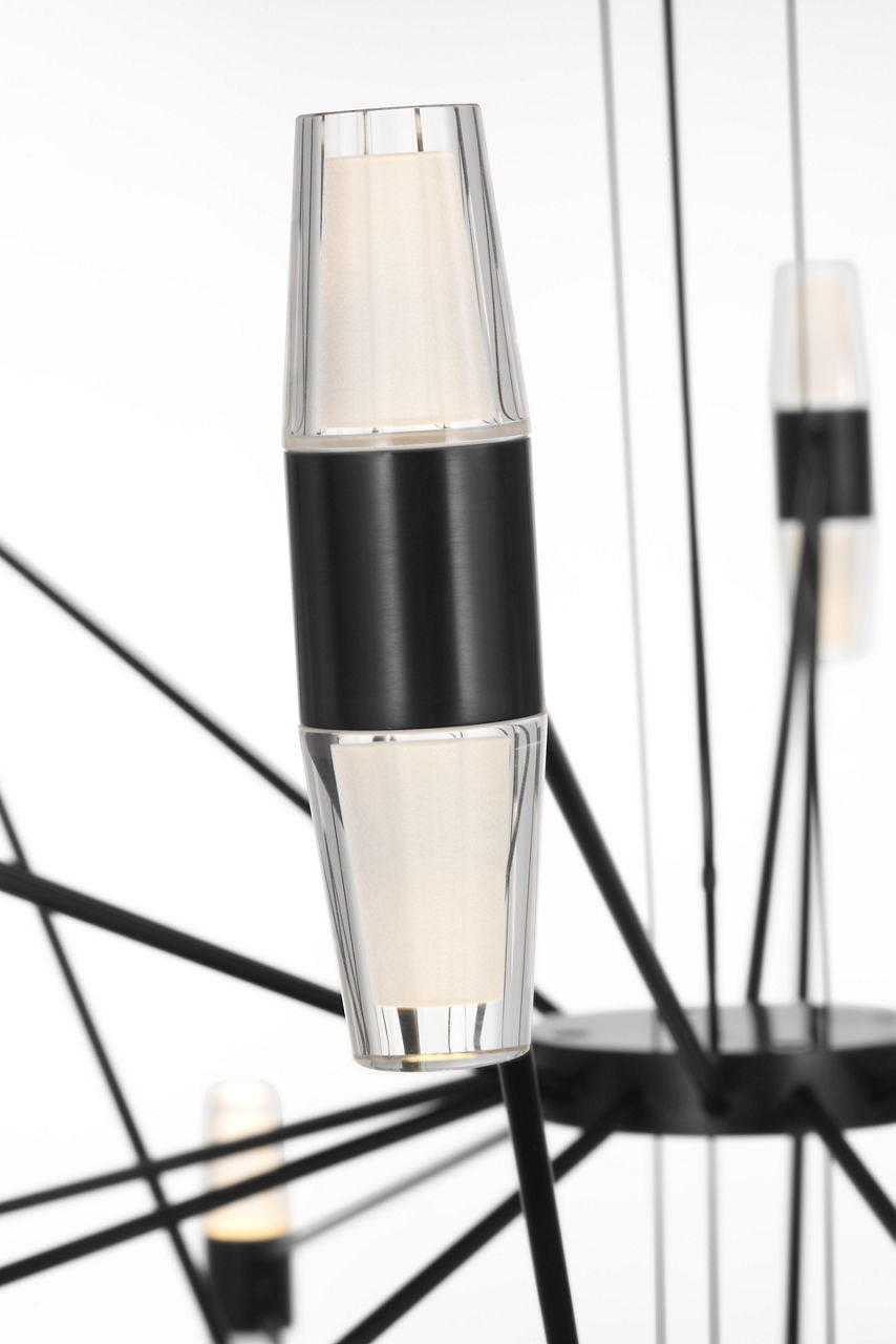 Lassell Two Tier X-Large Chandelier | Dark Bronze 2700K 120V
