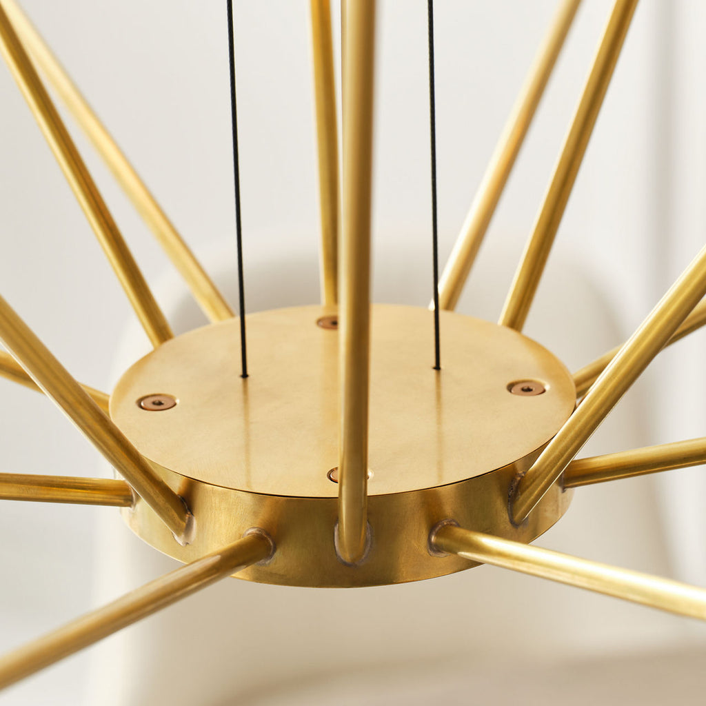 Lassell Two Tier X-Large Chandelier | Natural Brass 2700K 120V