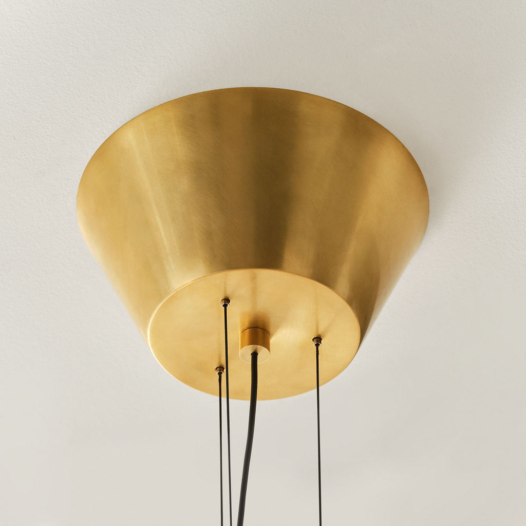 Lassell Two Tier X-Large Chandelier | Natural Brass 2700K 120V