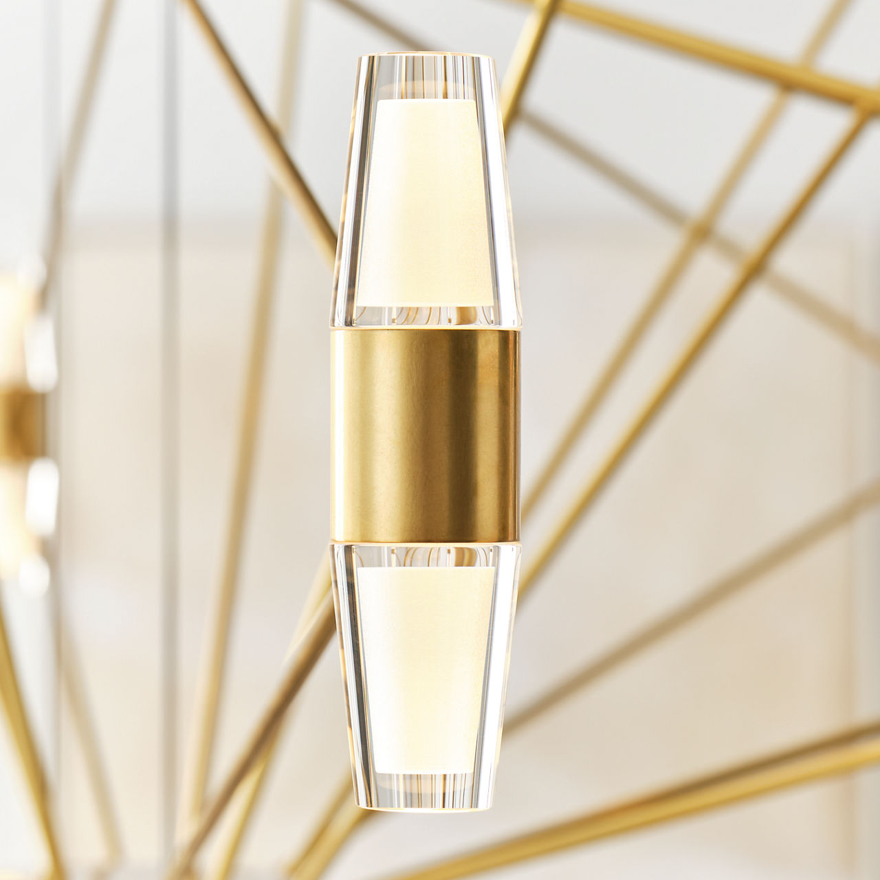 Lassell Two Tier X-Large Chandelier | Natural Brass 2700K 120V