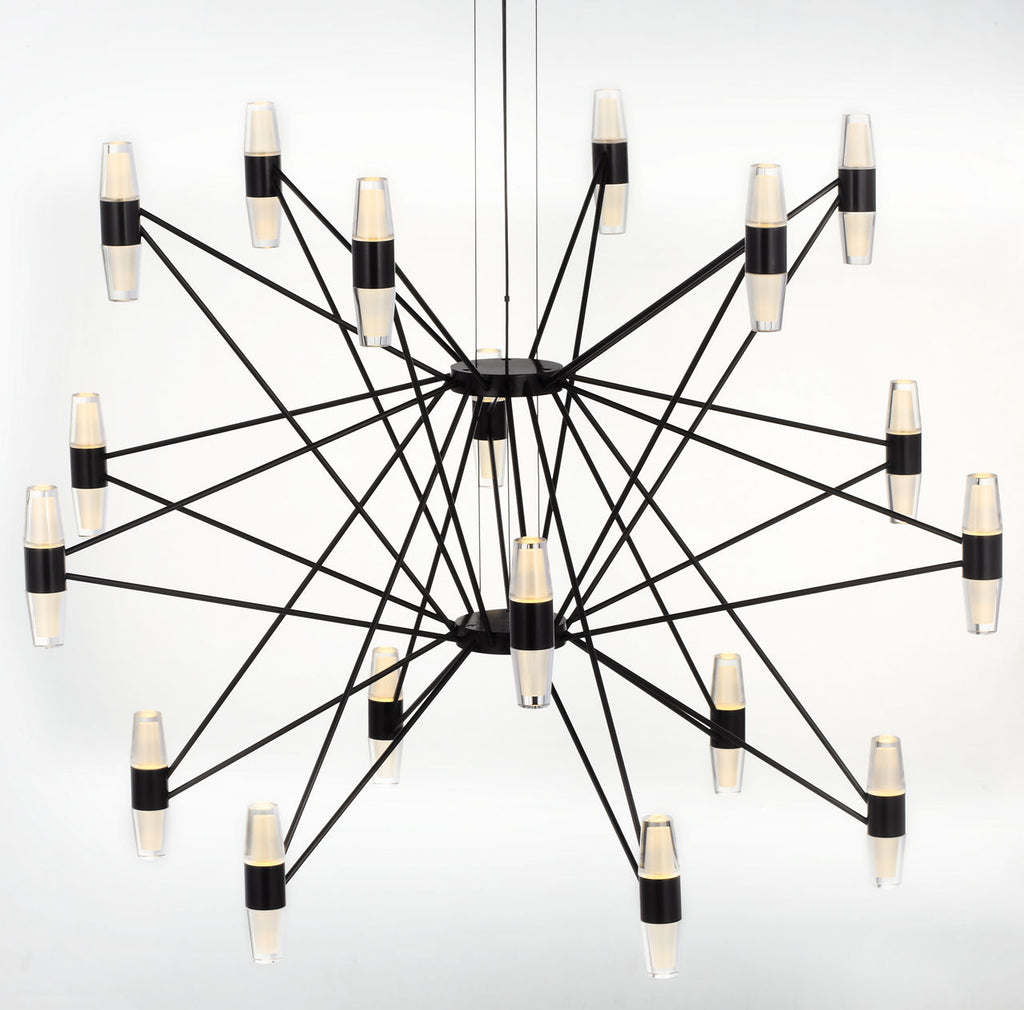 Lassell Three Tier X-Large Chandelier | Dark Bronze 2700K 120V