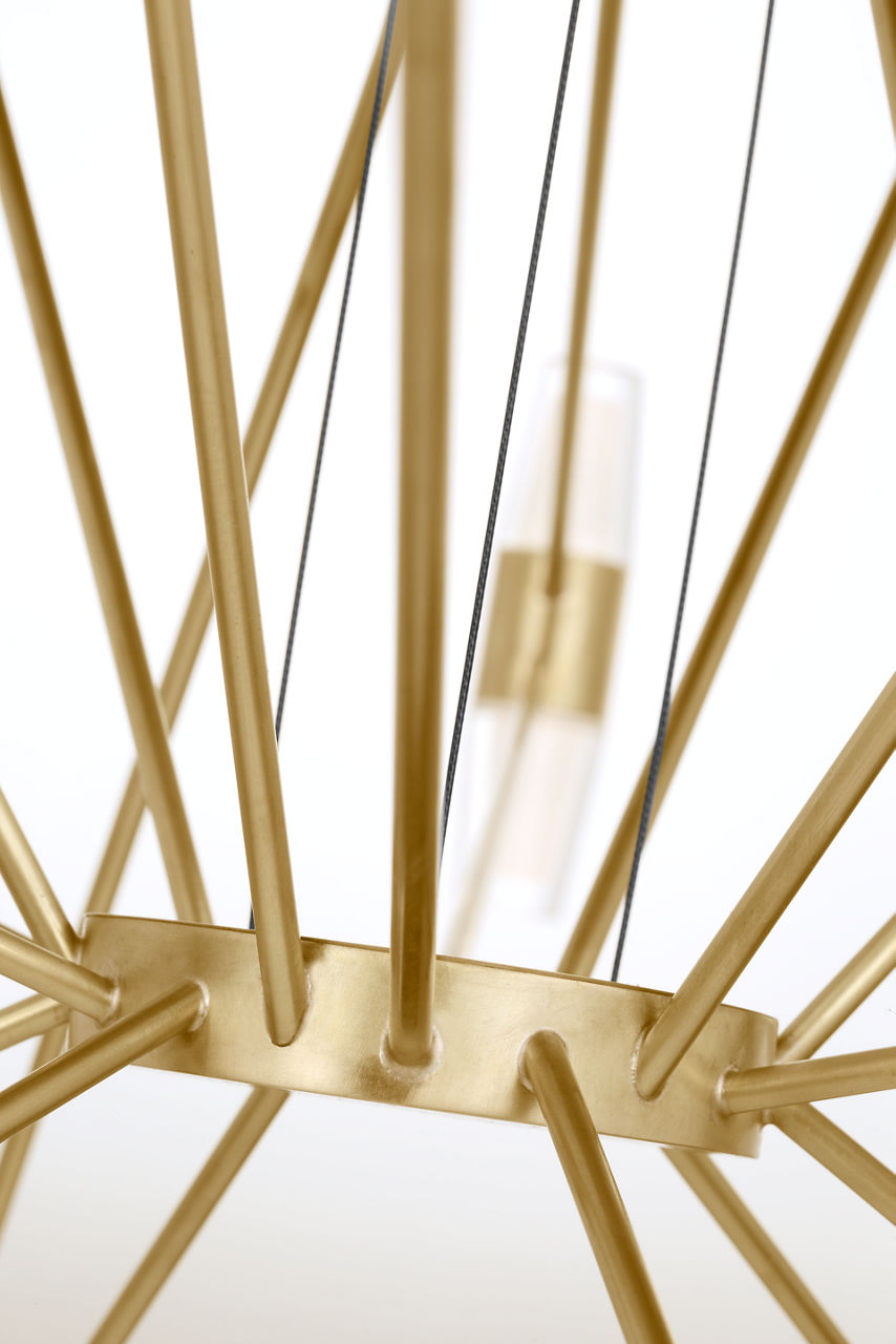 Lassell Three Tier X-Large Chandelier | Natural Brass 2700K 120V
