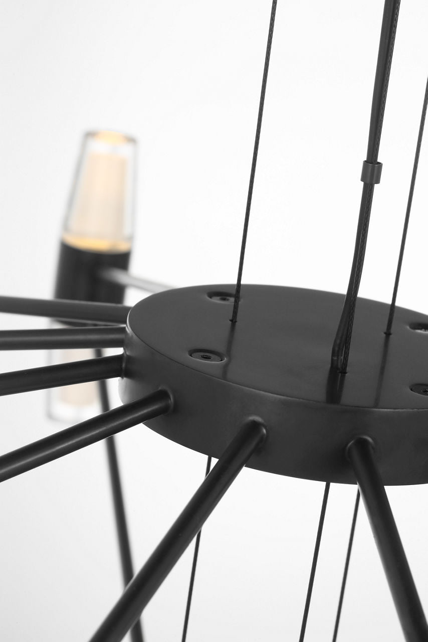 Lassell Large Chandelier | Dark Bronze 2700K 120V