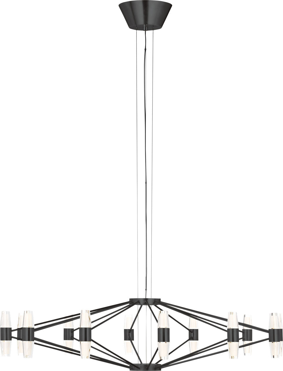 Lassell Large Chandelier | Dark Bronze 2700K 120V