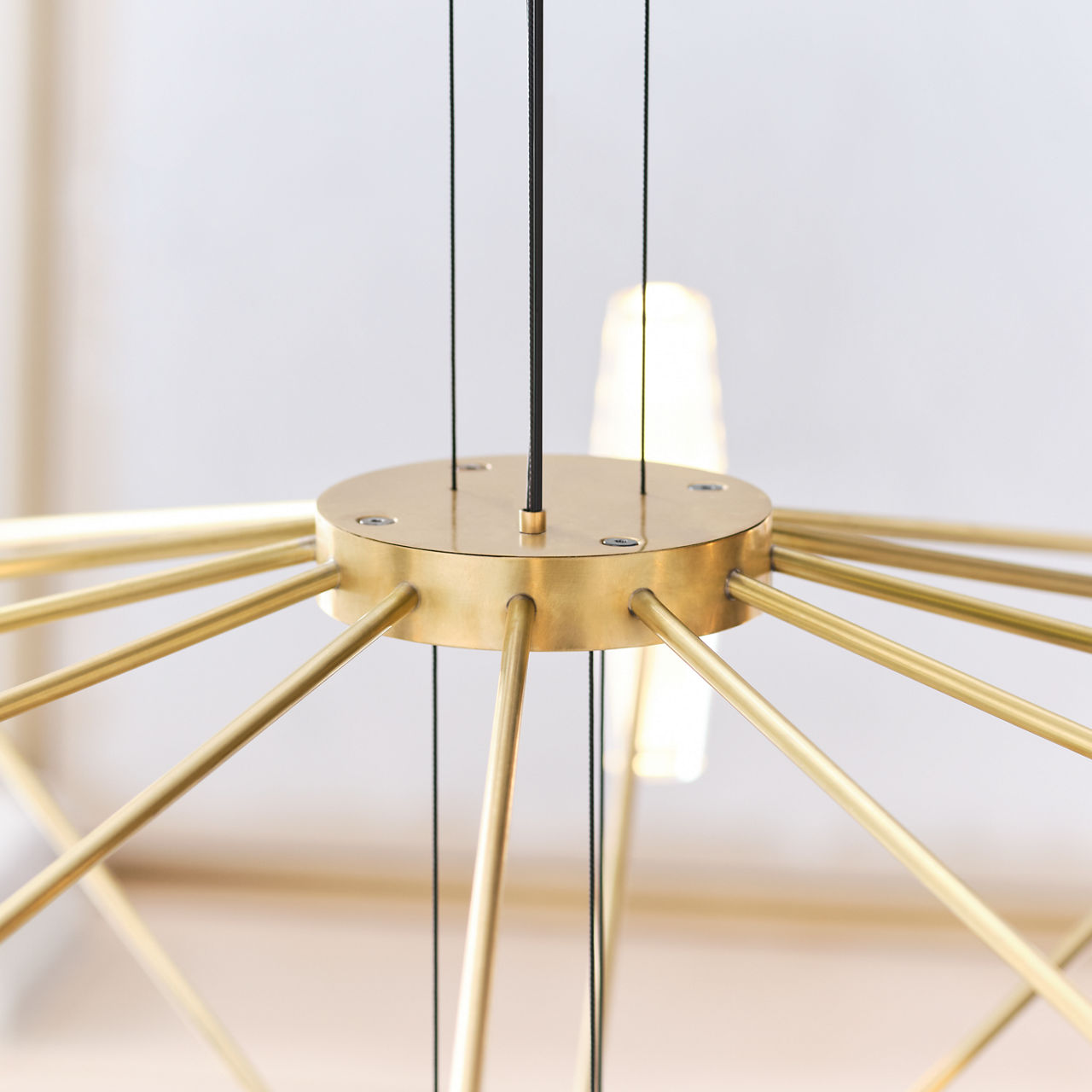 Lassell Large Chandelier | Natural Brass 2700K 120V