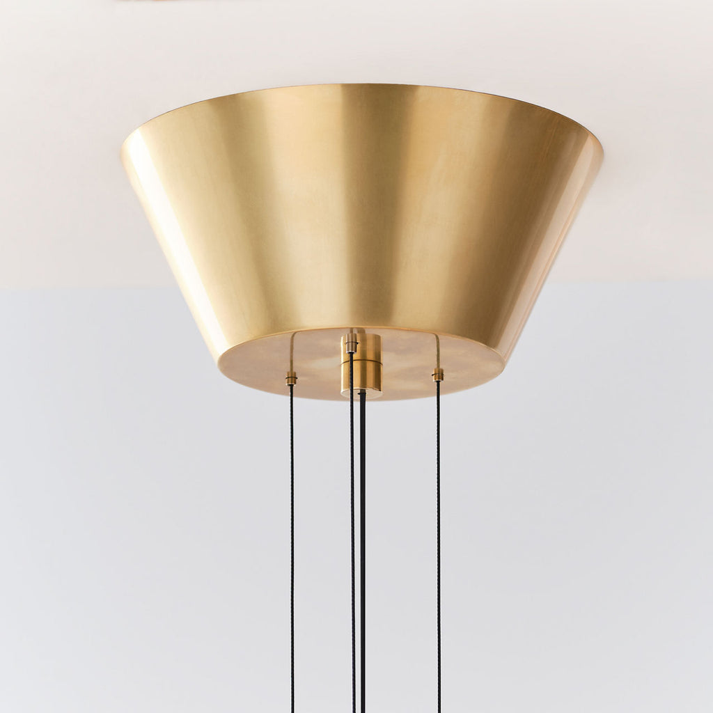 Lassell Large Chandelier | Natural Brass 2700K 120V