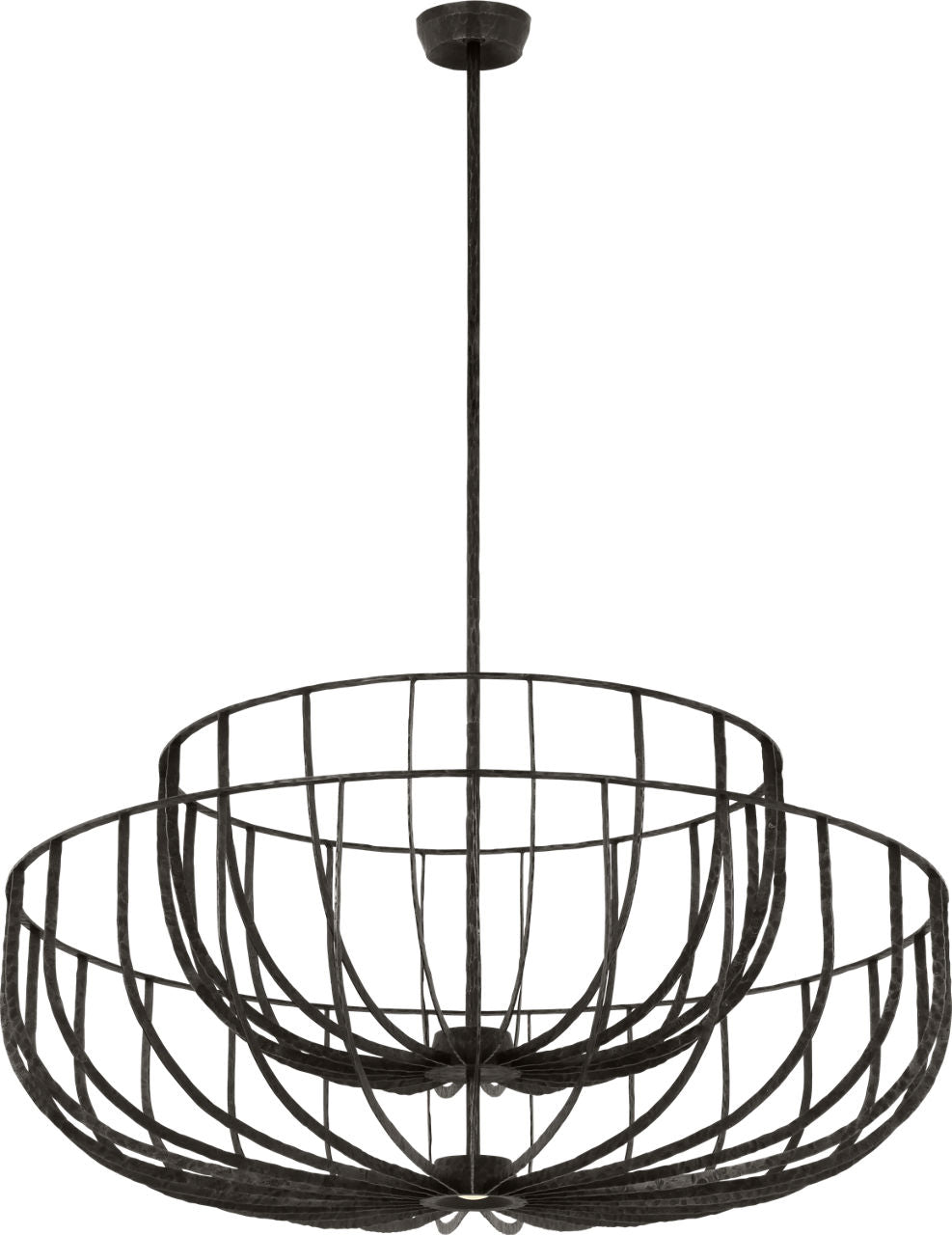 Sanchi X-Large Two Tier Chandelier aged iron 2700K 90 CRI