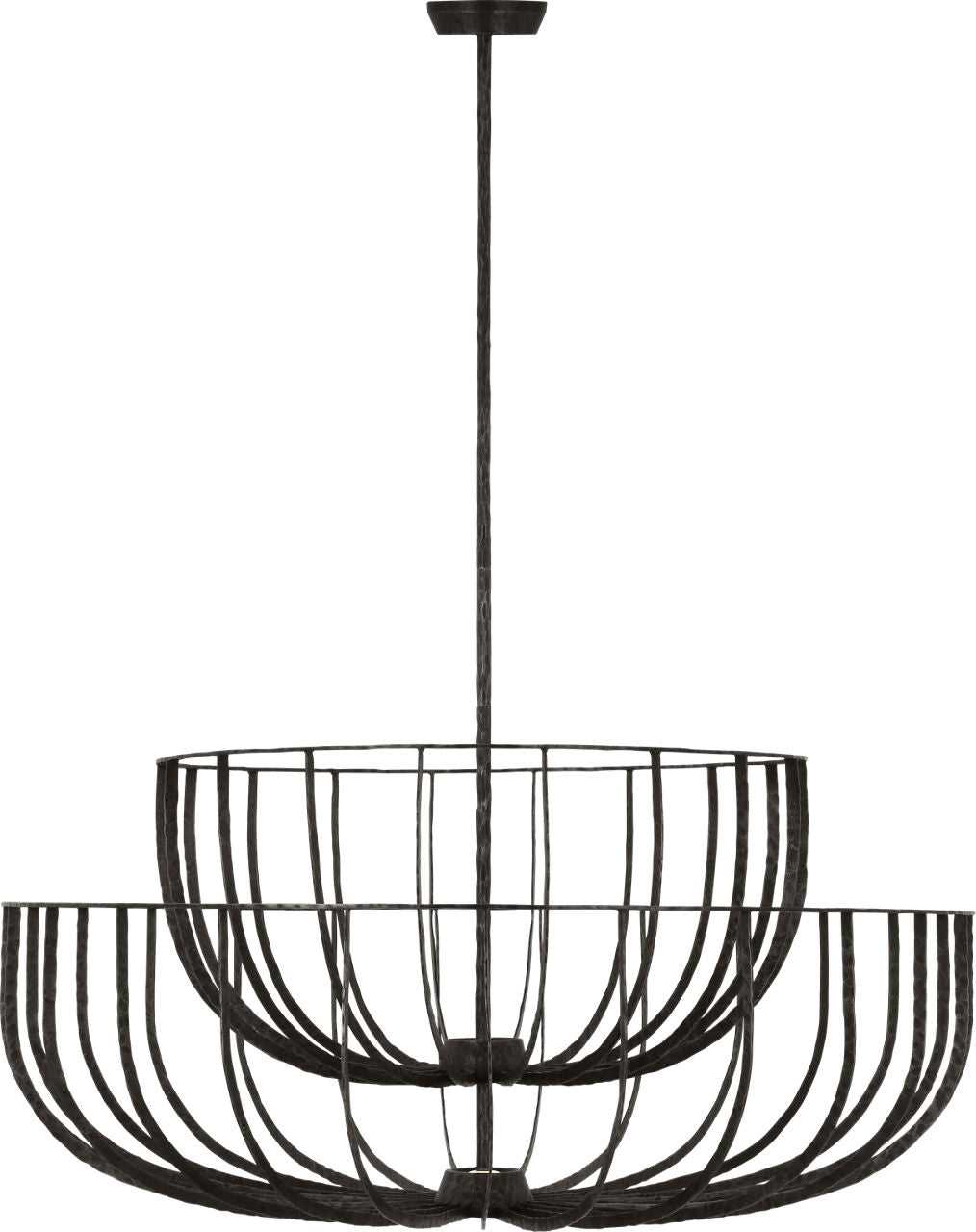 Sanchi X-Large Two Tier Chandelier aged iron 2700K 90 CRI