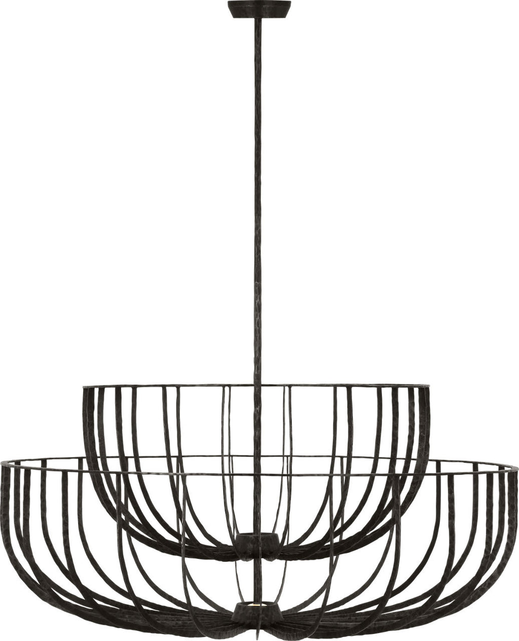 Sanchi X-Large Two Tier Chandelier aged iron 2700K 90 CRI