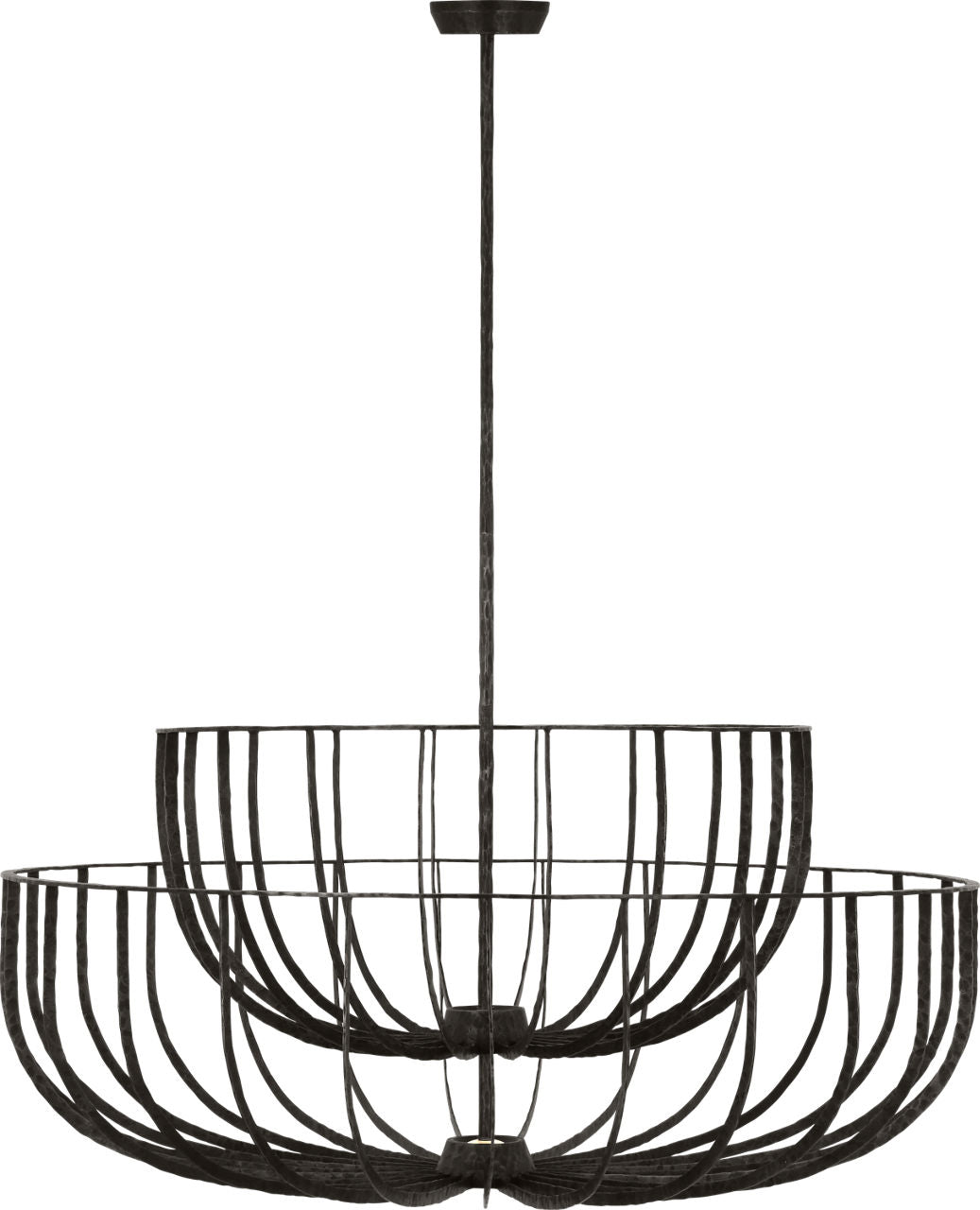 Sanchi X-Large Two Tier Chandelier aged iron 2700K 90 CRI