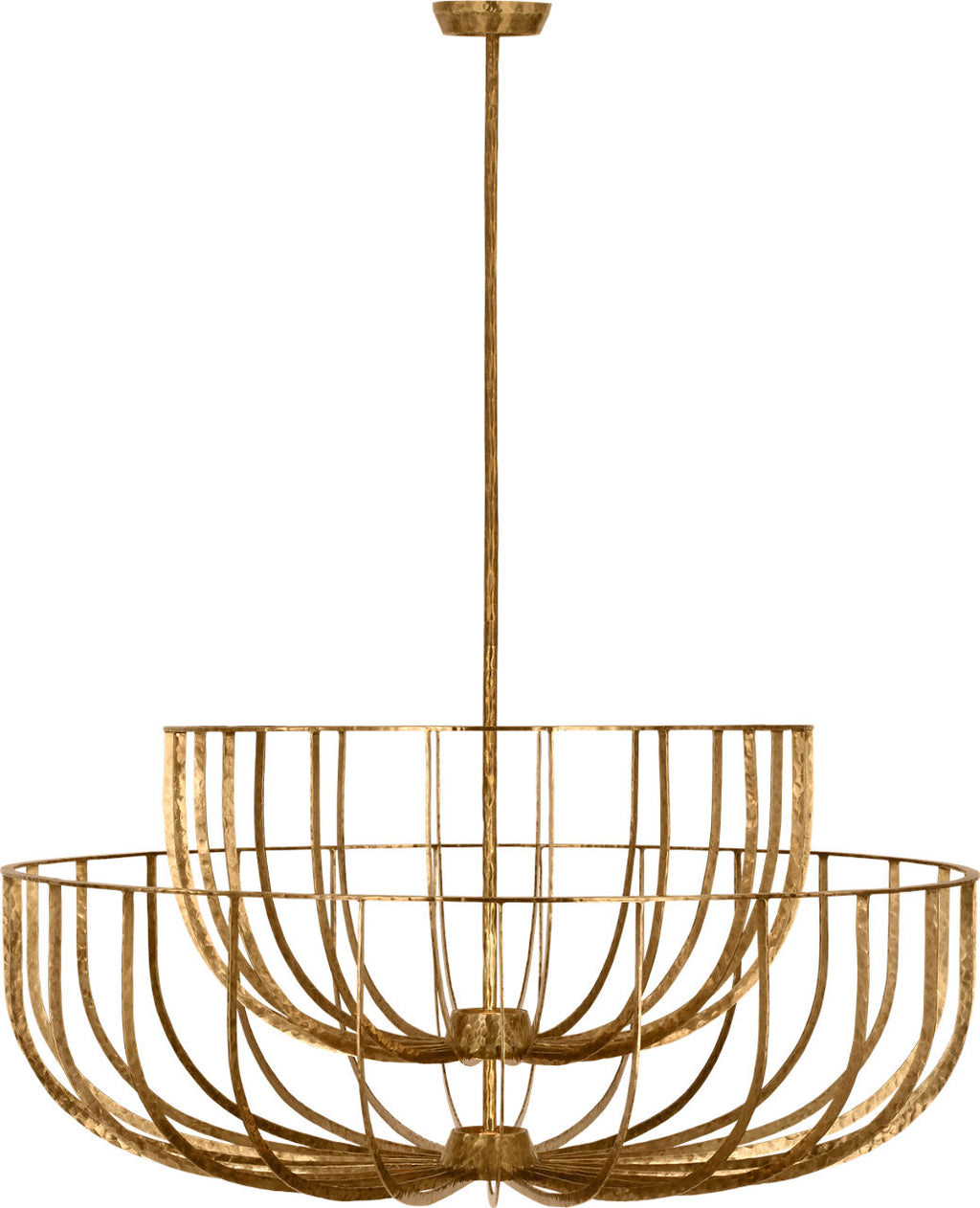 Sanchi X-Large Two Tier Chandelier Polished antique Brass 2700K 90 CRI