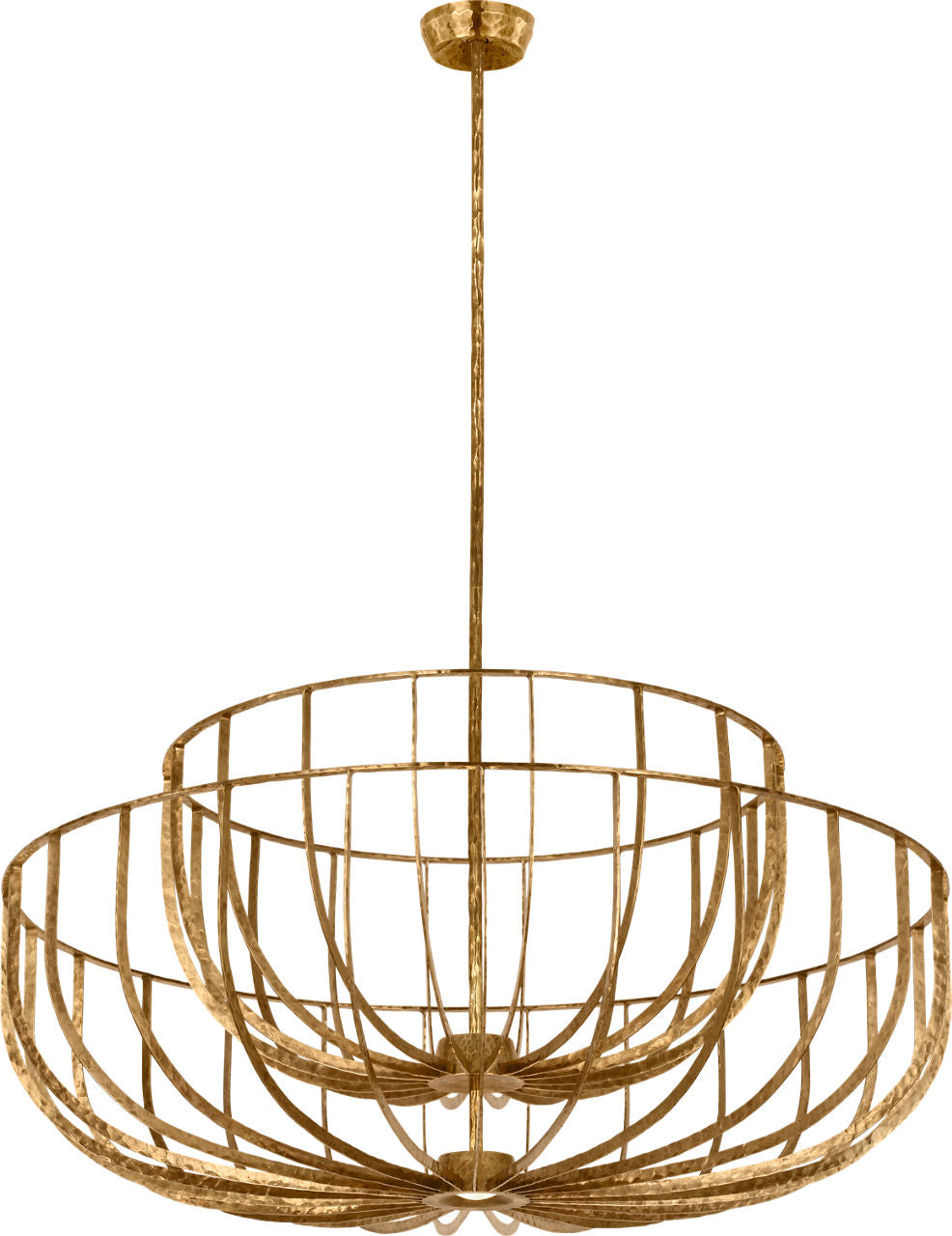 Sanchi X-Large Two Tier Chandelier Polished antique Brass 2700K 90 CRI
