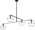 Lowing Medium Chandelier Clear Blackened forged Bulb Not Included