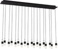 Lassell Short 18-Light Chandelier | Nightshade Black 2700K 120V
