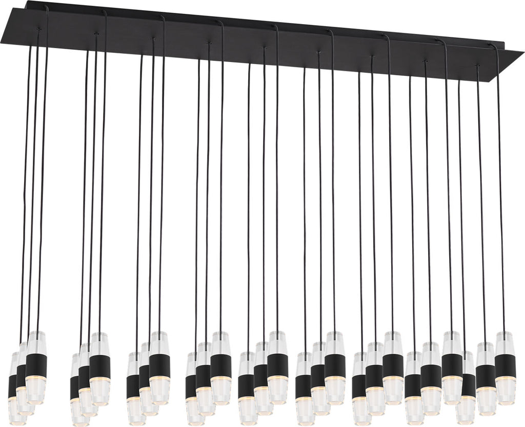 Lassell Short 27-Light Chandelier | Nightshade Black 2700K 120V