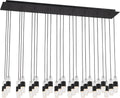 Lassell Short 27-Light Chandelier | Nightshade Black 2700K 120V