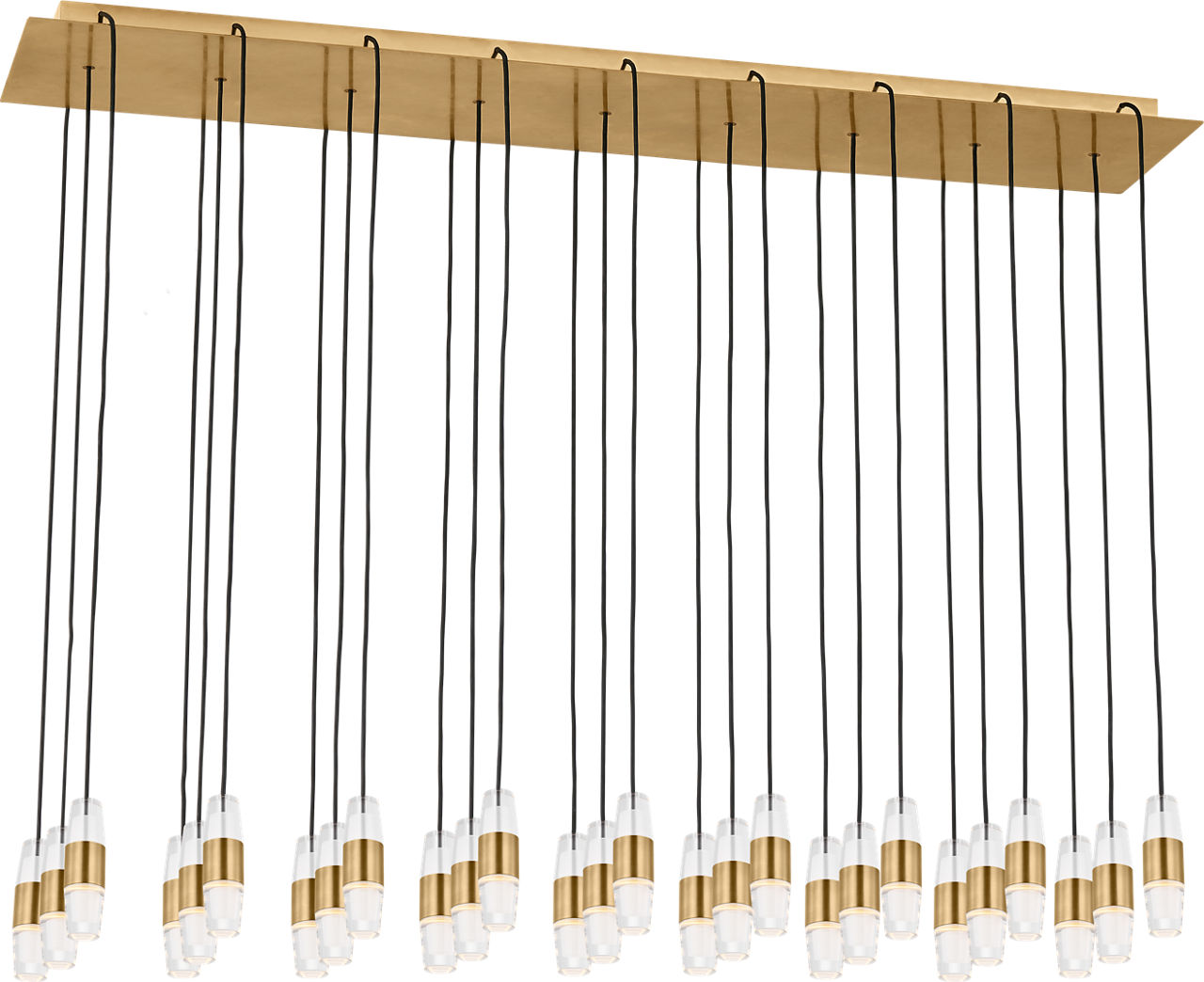 Lassell Short 27-Light Chandelier | Natural Brass 2700K 120V
