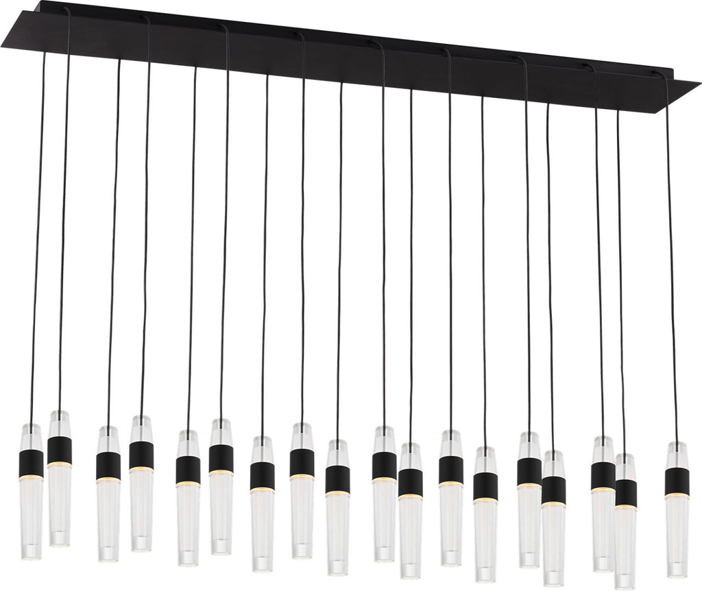 Lassell 18-Light Chandelier | Nightshade Black 2700K 120V