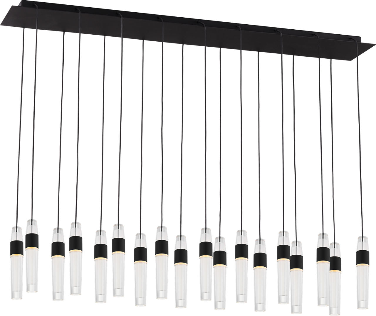 Lassell 18-Light Chandelier | Nightshade Black 2700K 120V