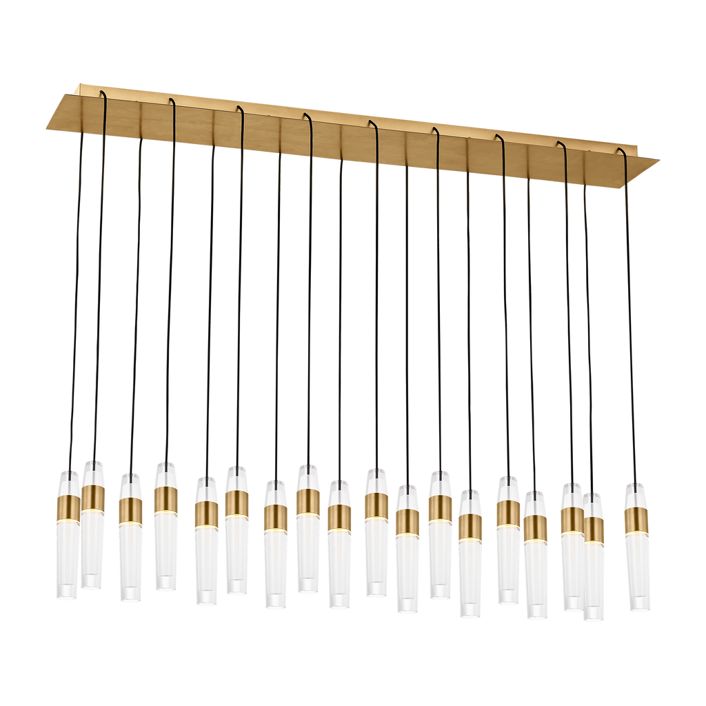 Lassell 18-Light Chandelier | Natural Brass 2700K 120V