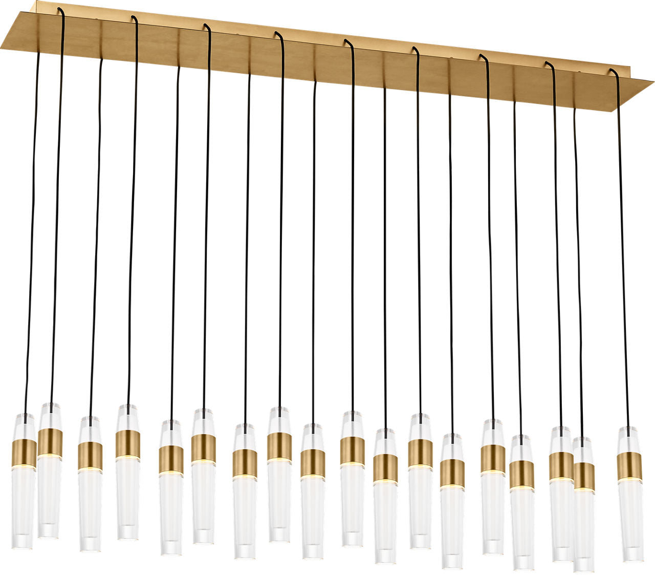 Lassell 18-Light Chandelier | Natural Brass 2700K 120V