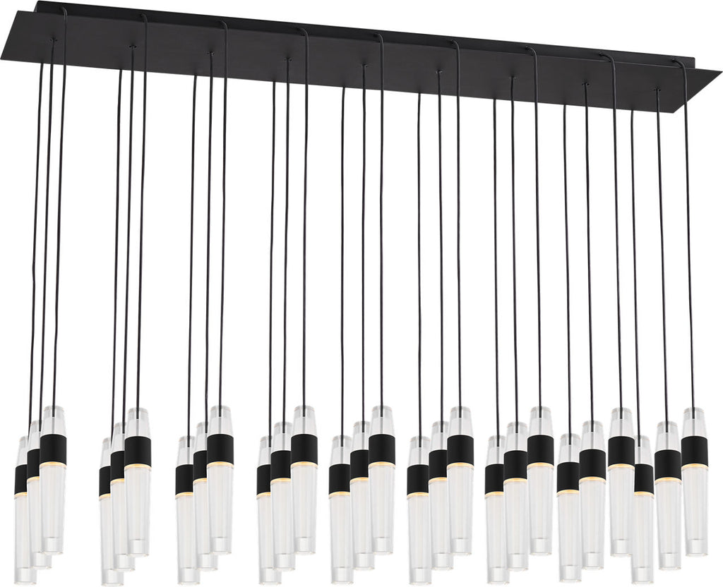 Lassell 27-Light Chandelier | Nightshade Black 2700K 120V