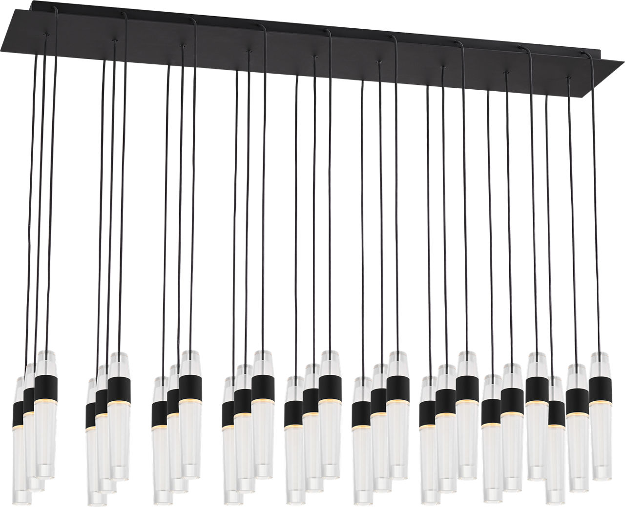 Lassell 27-Light Chandelier | Nightshade Black 2700K 120V
