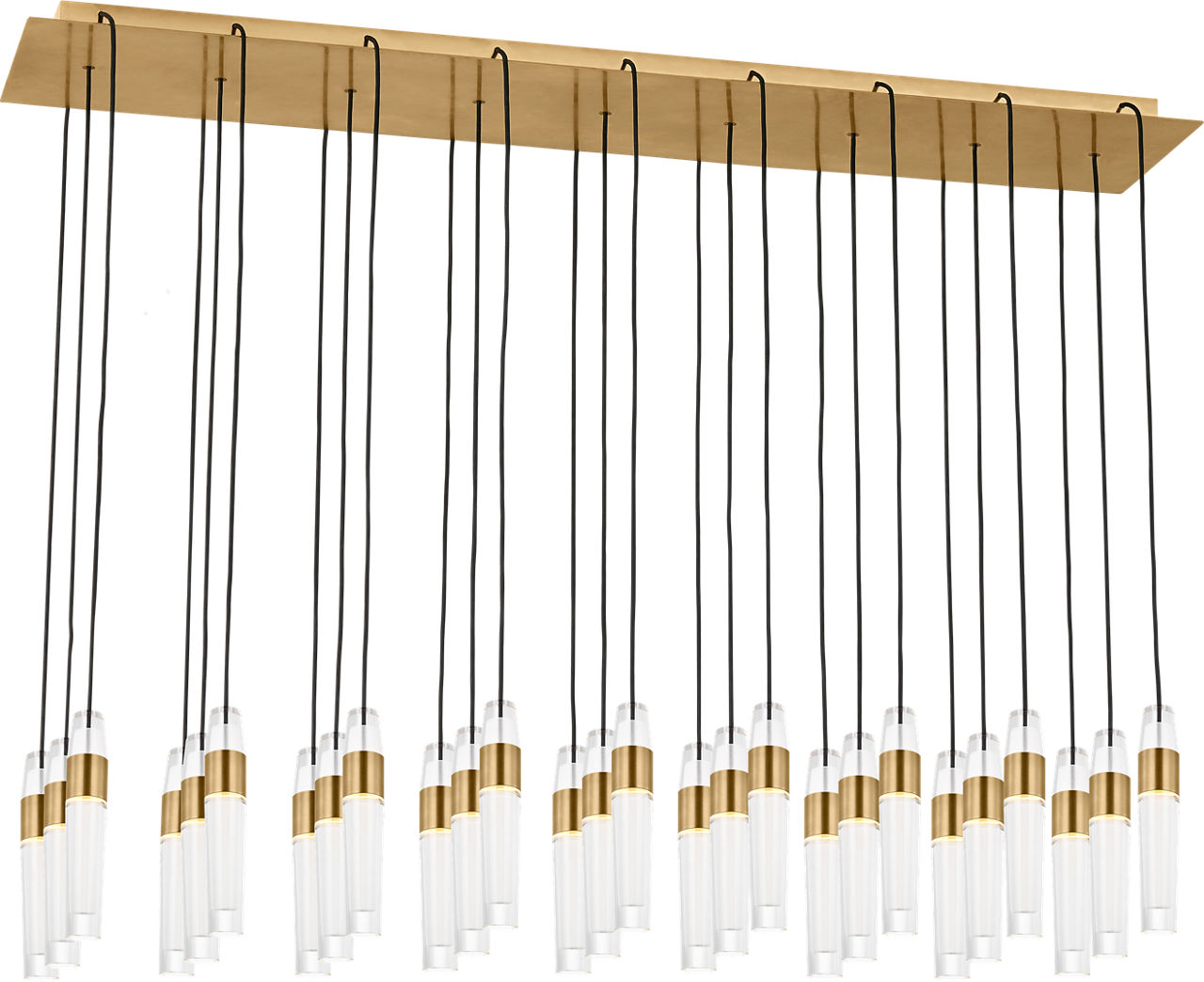 Lassell 27-Light Chandelier | Natural Brass 2700K 277V